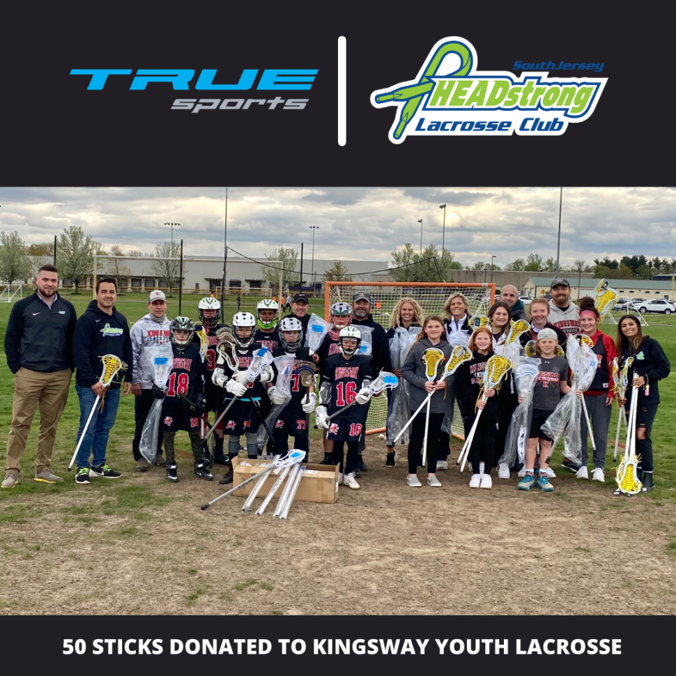 HEADstrong and True Sports donate 50 Lacrosse Sticks to Kingsway