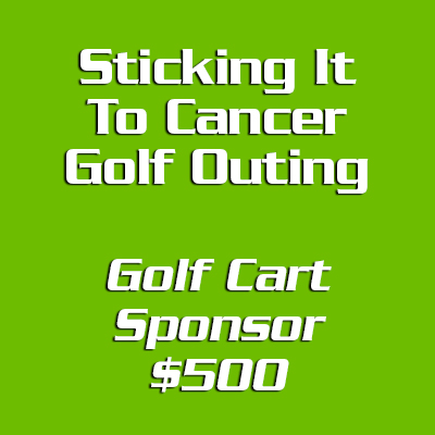 Sticking It To Cancer Golf Cart Sponsor