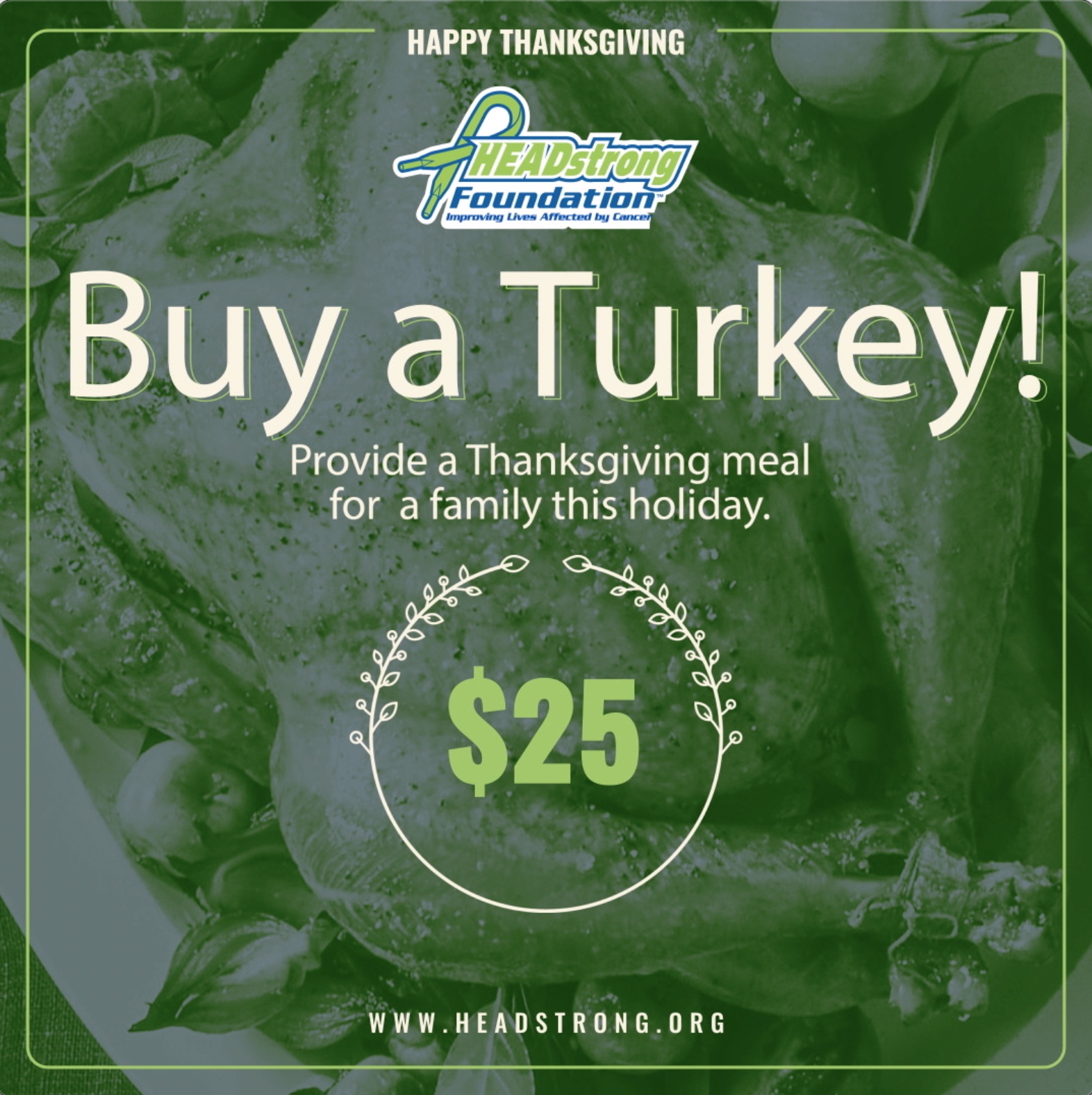 HEADstrong’s Annual Donate A Turkey Dinner Is Back
