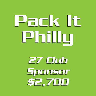 Pack It Philly 27 Club Sponsorship - $2,700